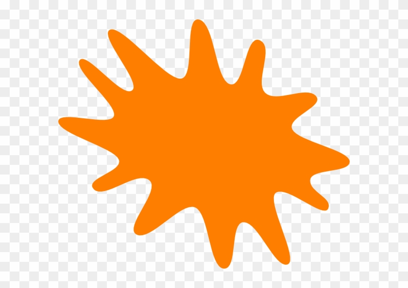 Orange Splash Clip Art - Splash Clip Art #615980