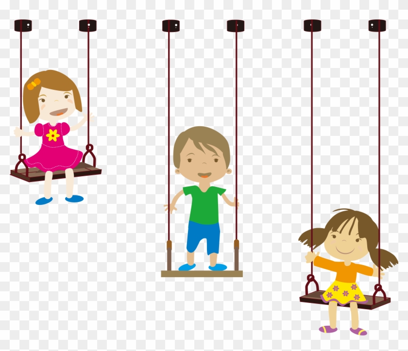 Vector Swing Kids - Swing Vector #616004