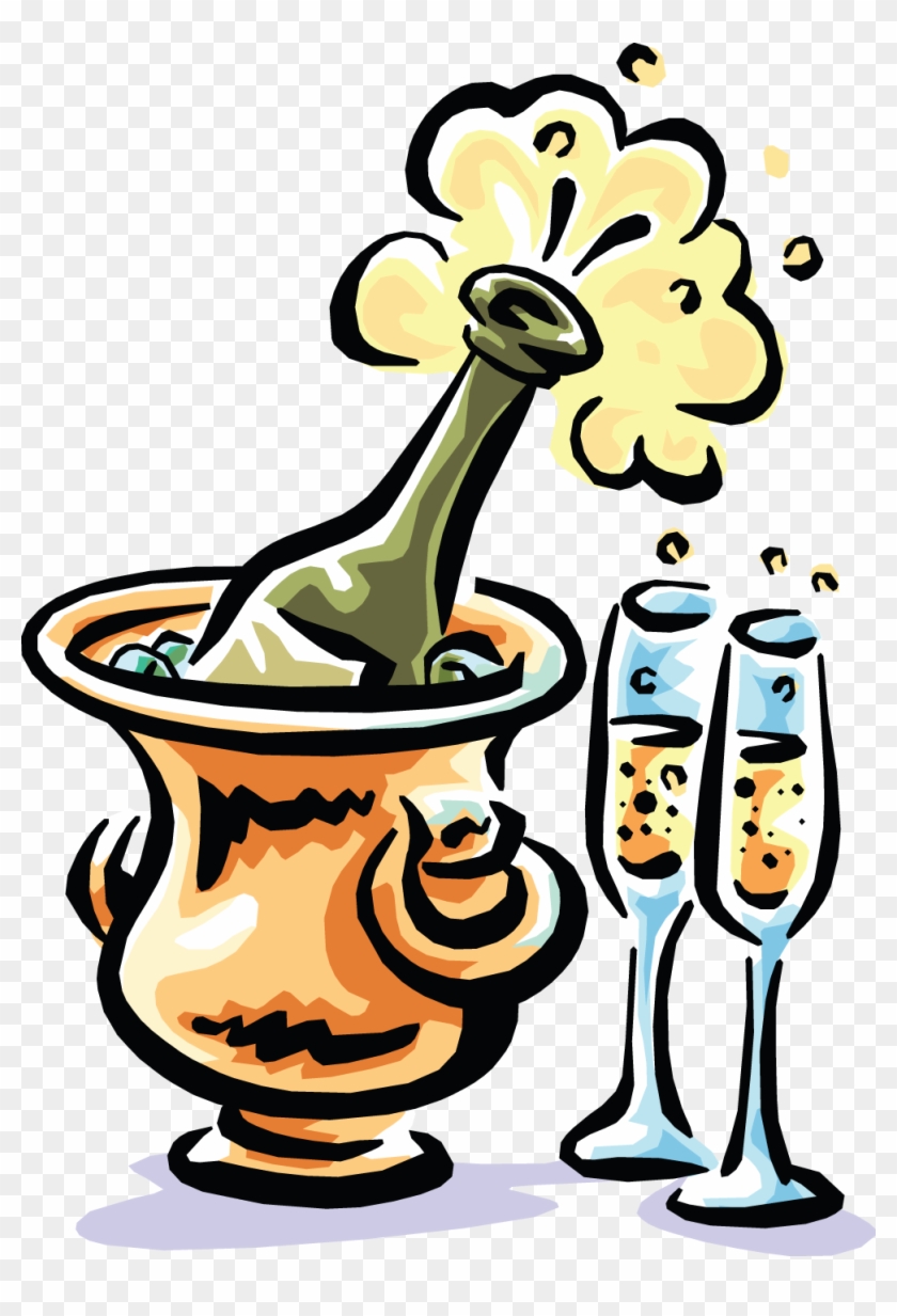 Vector Illustration Of Alcohol Beverage Champagne Bottle - Sektflasche Png #616306
