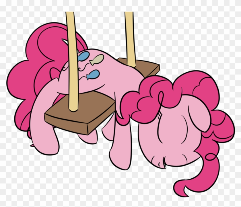 Pinkie Pie Sleeping On A Swing By Datapony - Mlp Pinkie Pie Sleep #616340
