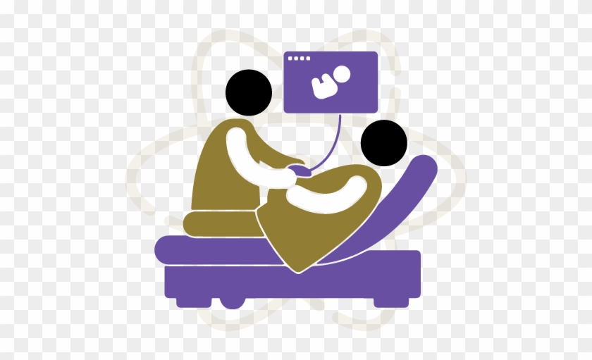 4d Ultrasound - Pregnant Check Up Icon #616378