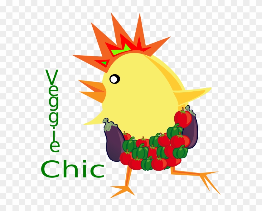 Veggie Chic1 Clip Art - Chicken #616386