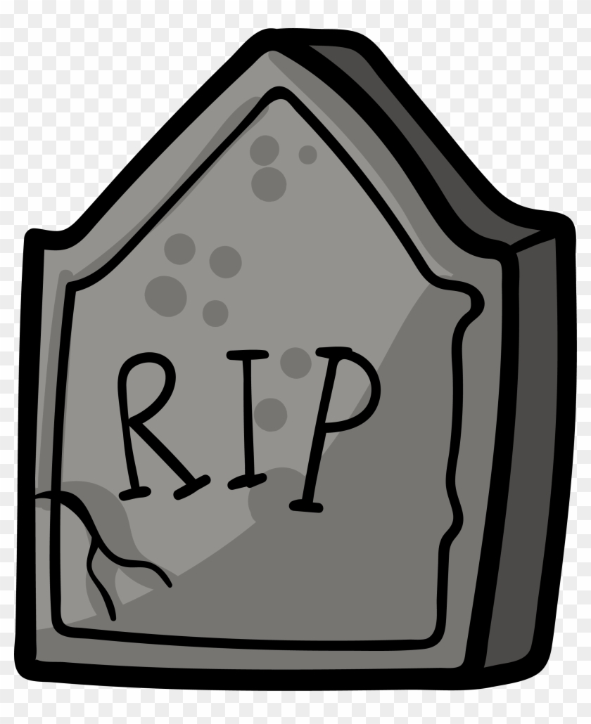Headstone Grave Drawing Tomb - Cartoon Tombstone Png #616423