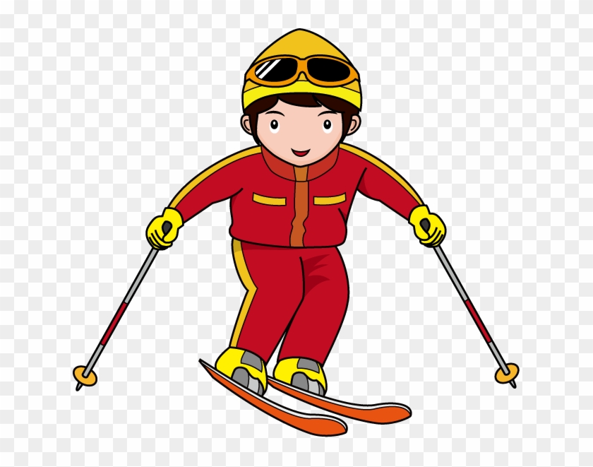 Ski Poles Skiing Sport Snowboarding Clip Art - Ski Poles Skiing Sport Snowboarding Clip Art #616545