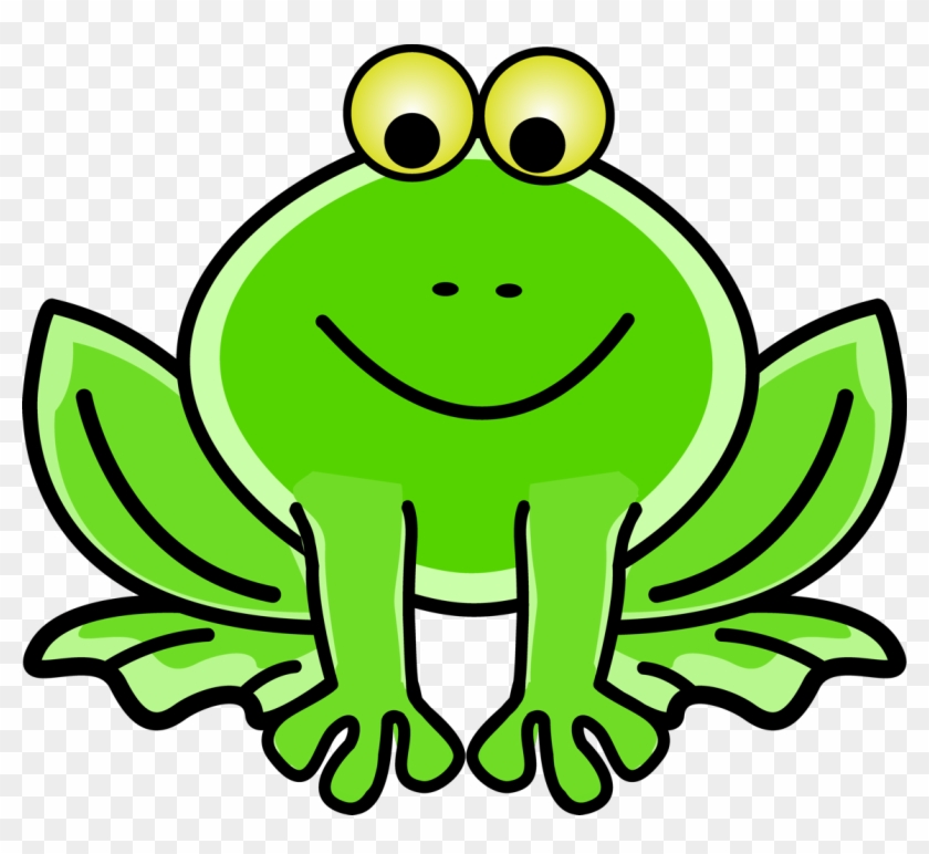 Funny-frog - Green Frog Clipart #616563