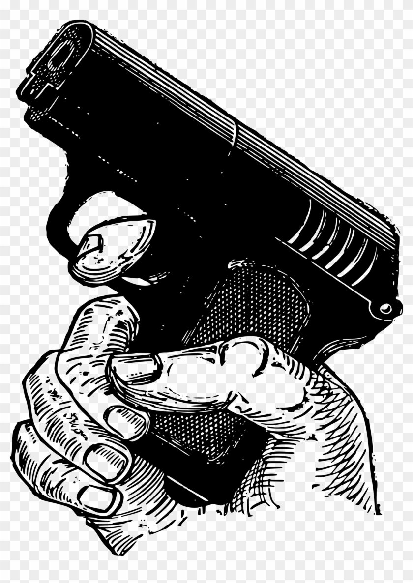 Big Image - Gun Sketch Png #616593