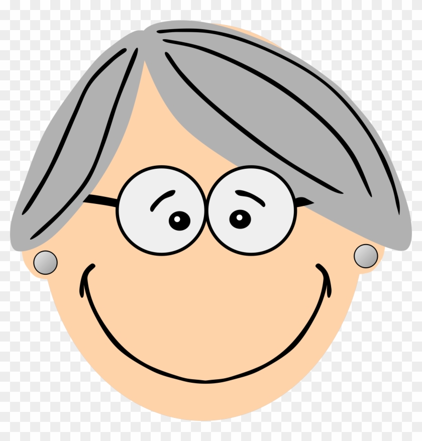 Medium Image - Grandma Face Clipart #616623