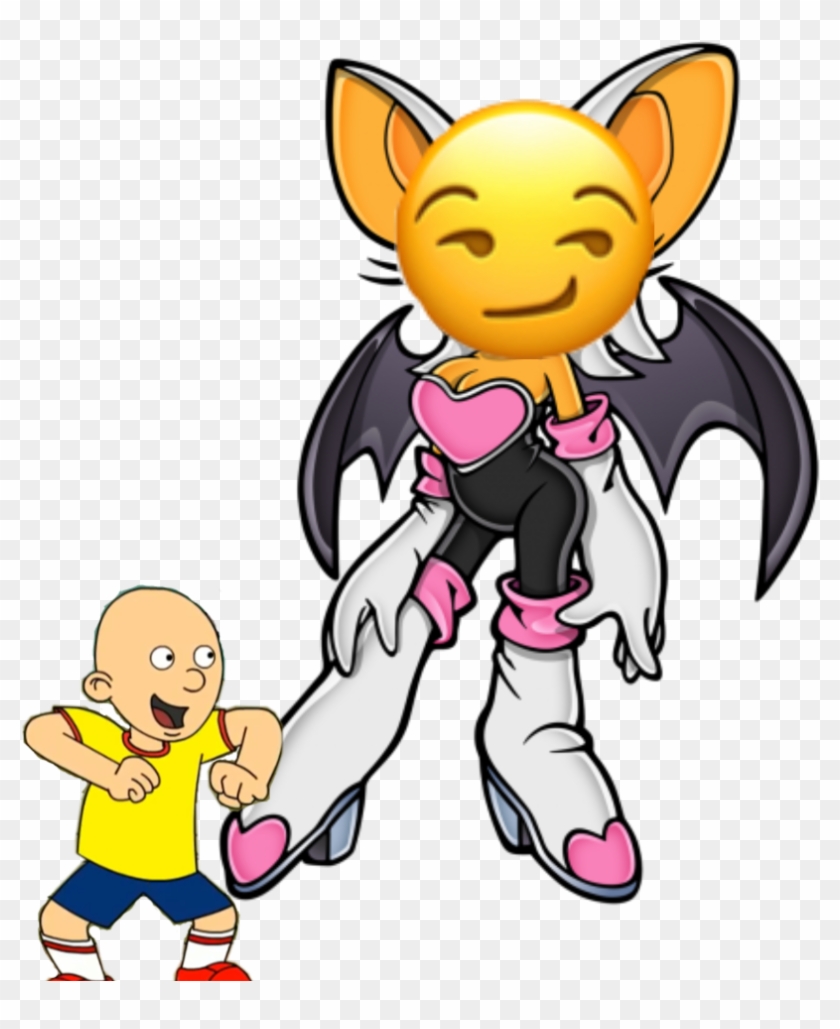 Emoji Face Goanimate Sonicx Caillou Rougethebat - Rouge The Bat Sonic #616654