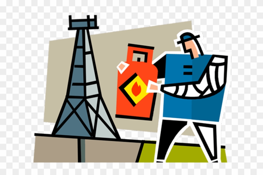 Oil Rig Clipart Oil Man - Illustration #616768