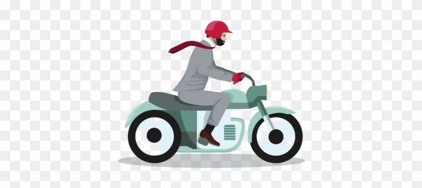 A Mobile Mortgage Advisor Riding A Motorcycle - Canadian Imperial Bank Of Commerce #617016