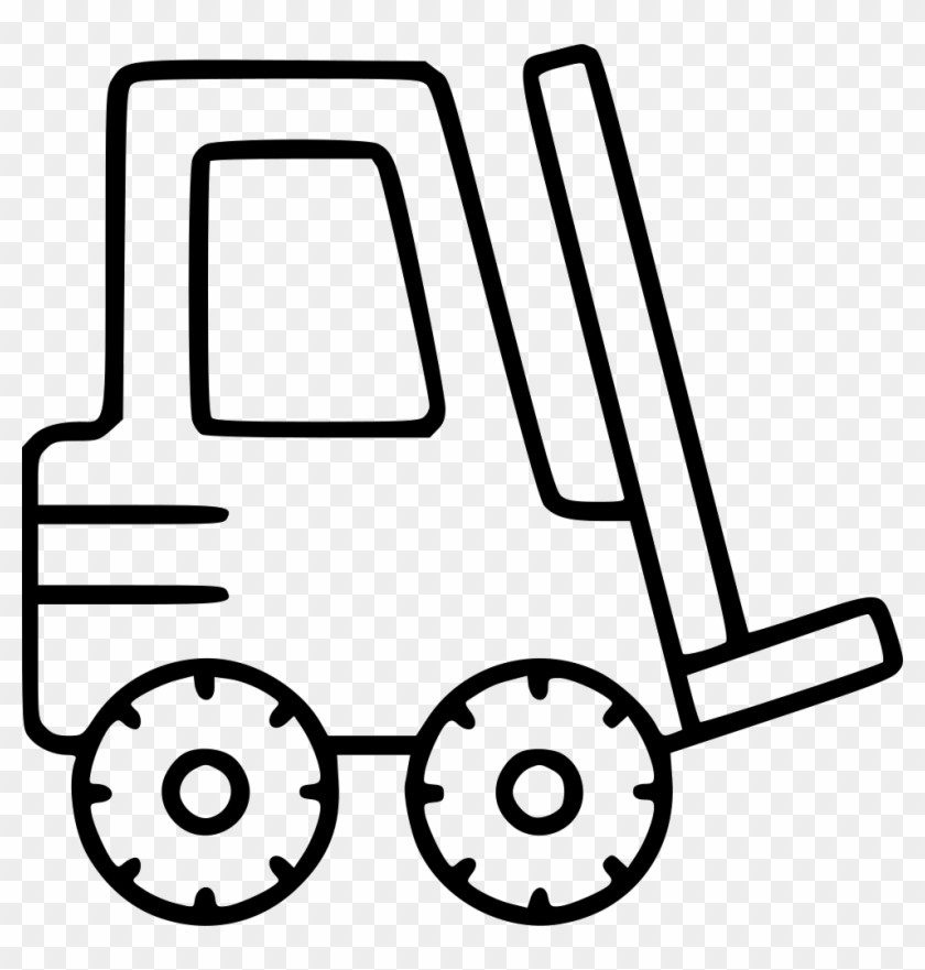 Forklift Industrial Equipment Moving Loader Warehouse - Wózek Widłowy Szkic #617115