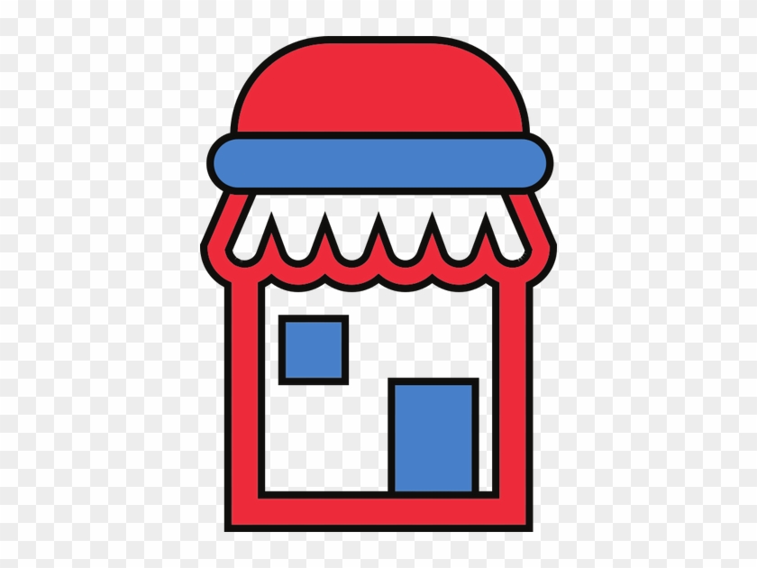 Store Building Vector Icon Illustration - Store Building Vector Icon Illustration #617411