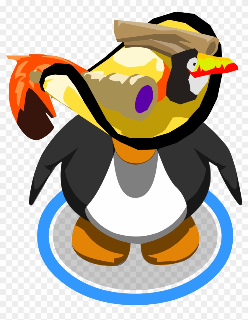 Golden Pirate Hat In-game - Club Penguin Earrings #617496