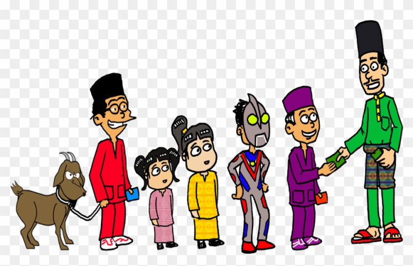 Cartoon Eid Al-fitr Holiday Joke Clip Art - Hari Raya Cartoon Png #617497