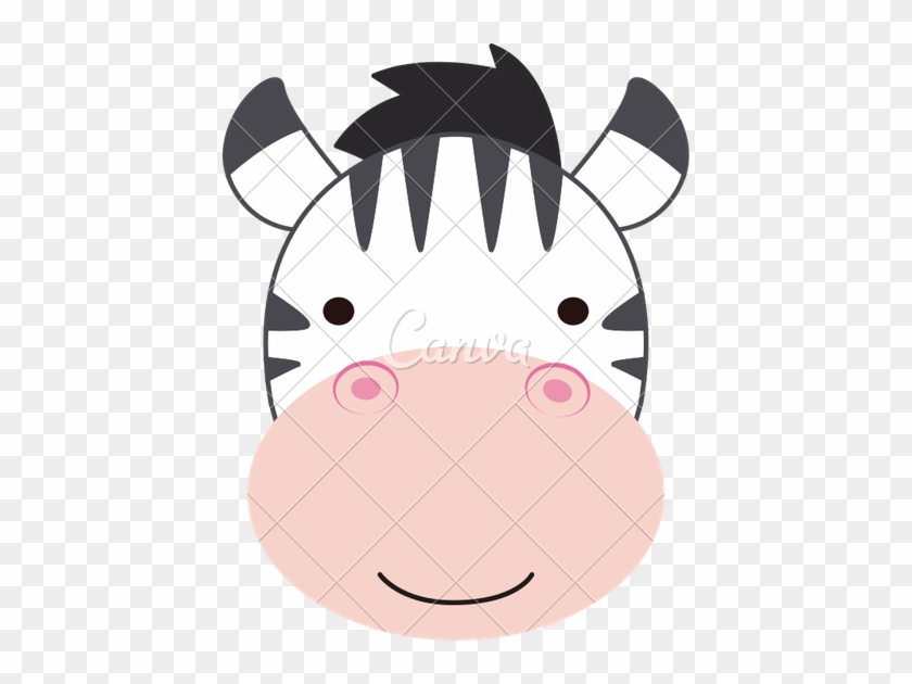 Pin Zebra Face Clipart - Illustration #617537