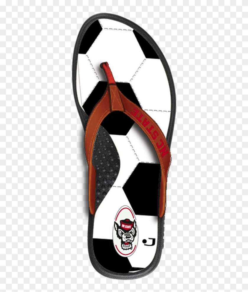 Nc State Wolfpack Soccer Flip Flops - Football #617570