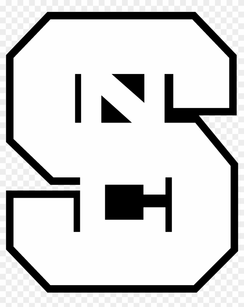 Ncsu Wolfpack Logo Black And White - Nc State Logo White #617578