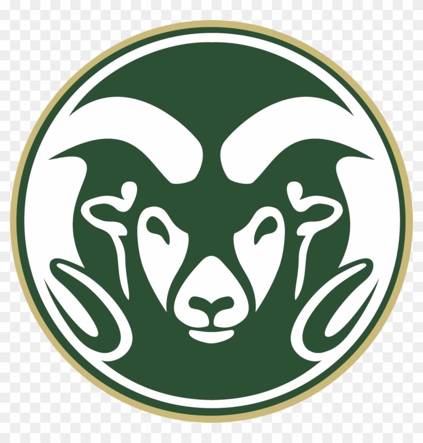 Csu Rams Ram Head Decal Bt Green And Gold Shop Unc - Colorado State University Mascot #617706