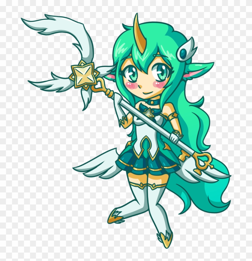 Star Guardian Soraka Chibi By Lankysandwich - Star Guardian Soraka Chibi #617718