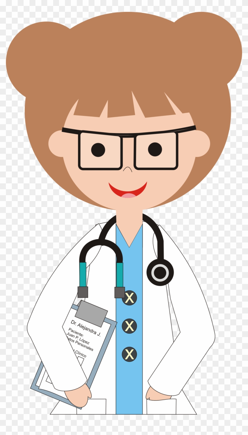 Free Vectors Of Doctors - Personalized Pillowcase Doctor Girl #617726