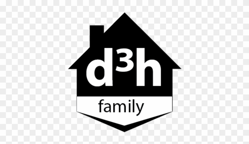 A Black And White Logo Of The D3h Family Of Employees, - House #617754
