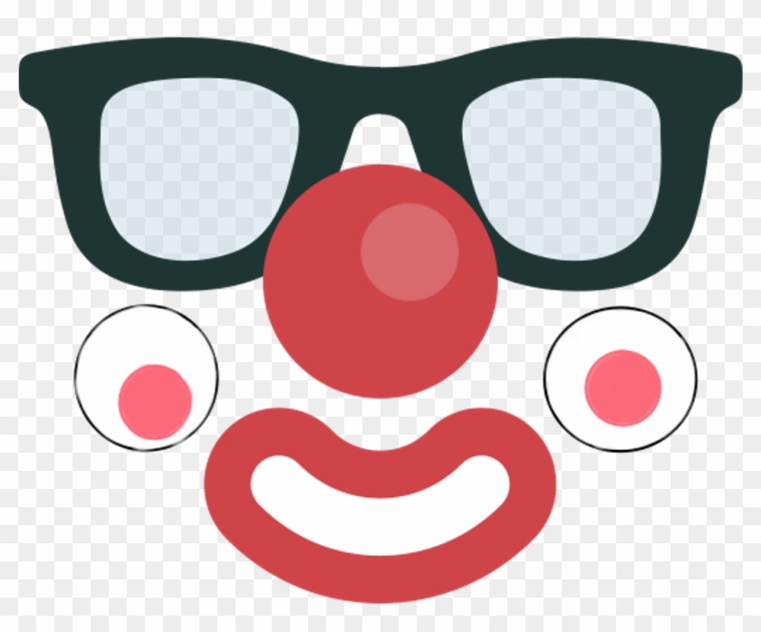 Clown Makeup Glasses Mask Payaso Party Mascara Selfie - Clown Icon #618153