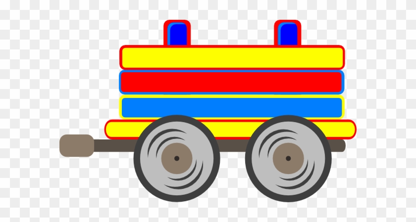 Loco Train Carriage Clip Art At Clker - รูป ของเล่น Png #618218