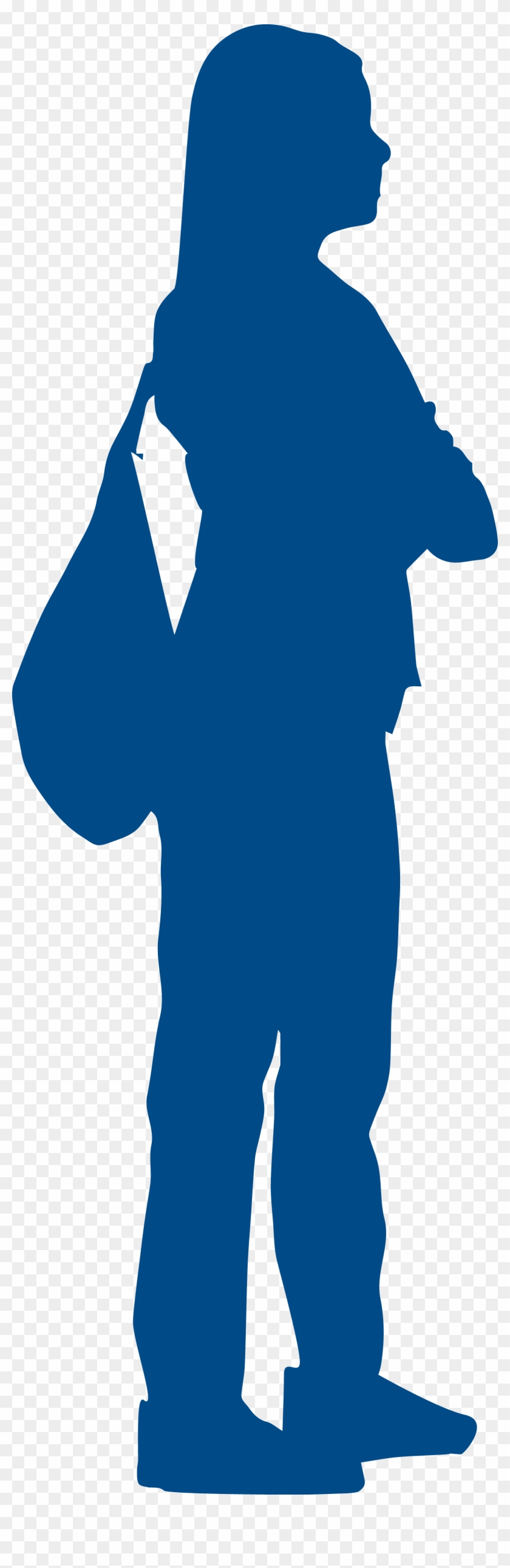 Female With Backpack Heritageblue Three Adults Heritageblue - Backpack #618320