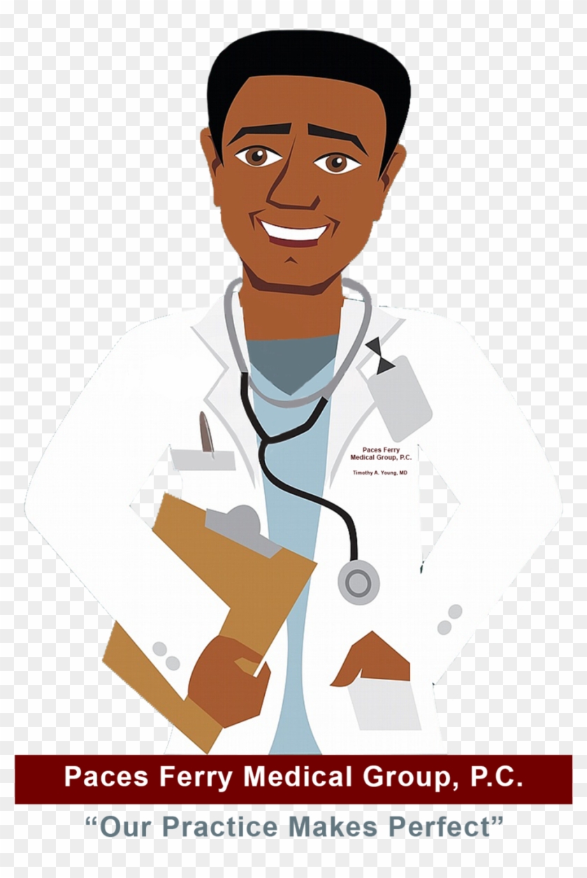 Patient Portal - Black Male Doctor Cartoon #618388