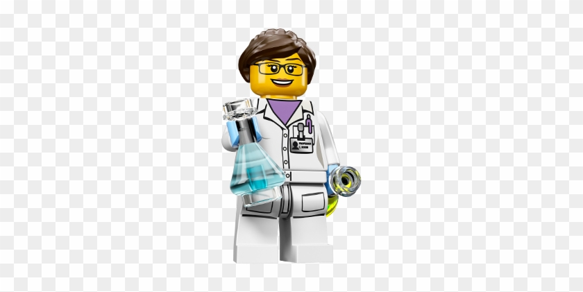 Be Sure To Read All The Lego Vocab In The Bubbles - Lego Minifigures Series 11 Female Scientist #618392