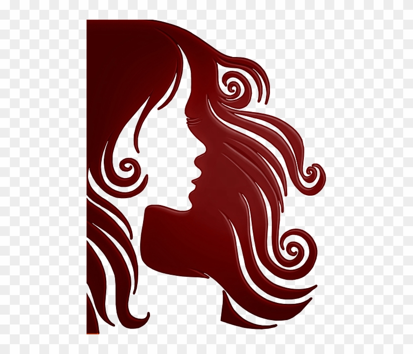 Woman, Hair, Face, Red, Girl, Person, Silhouette - Journal: 160 Page Lined Journal/notebook #618396