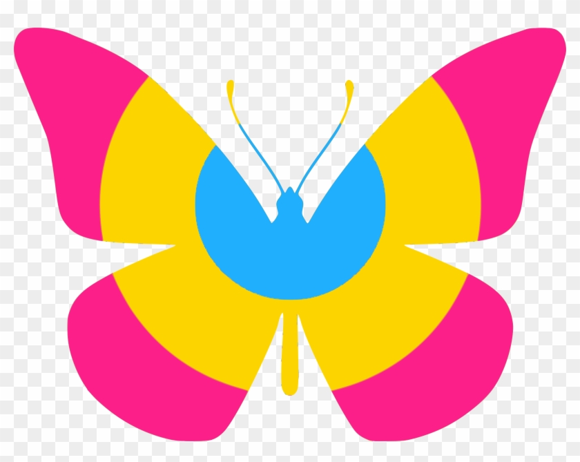 Pan Flag Butterfly - Rainbow Butterfly Jpg #618517