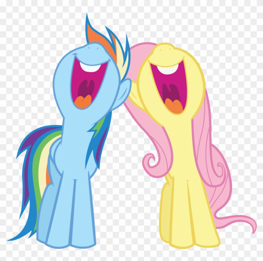 Plenty Of Wonderful Creatures That Soar In The Sky - Fluttershy And Rainbow Dash Singing #618521