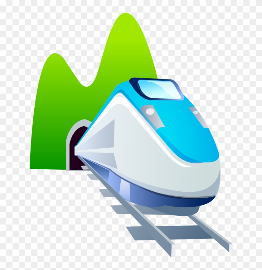 High Speed Train Clipart Hd PNG, Vehicle High Speed Rail Illustration, Hand  Draw, Cartoon, Traffic PNG Image For Free Download