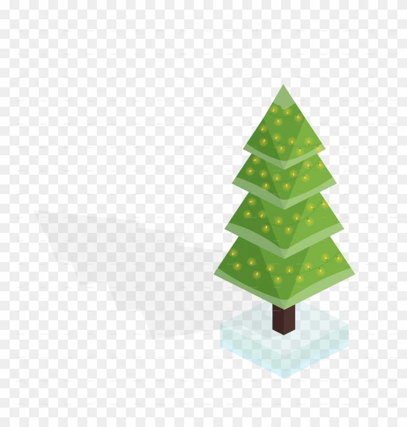 Isometric Christmas Tree Vector - Christmas Tree #618554