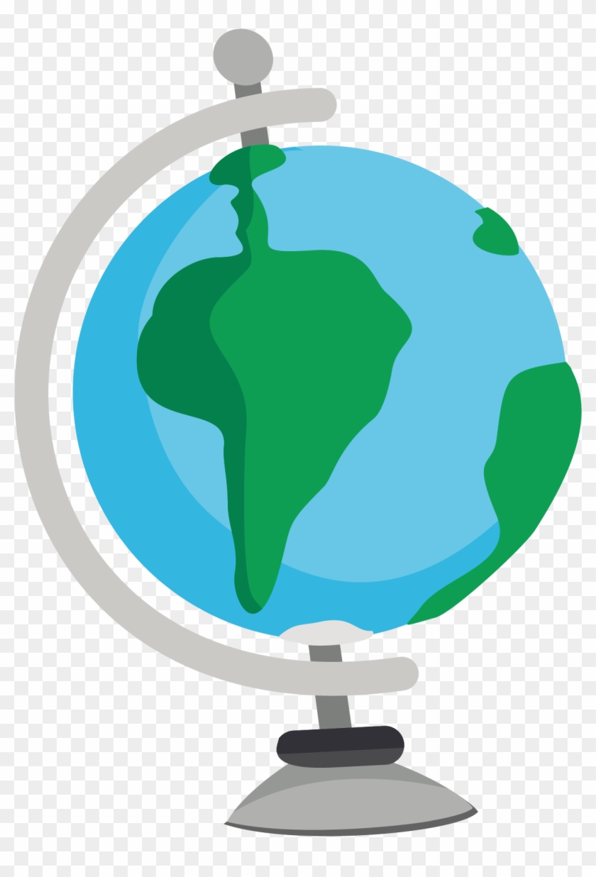 Earth Globe Desktop Computer Cartoon - Globe Cartoon Png - Free Transparent  PNG Clipart Images Download