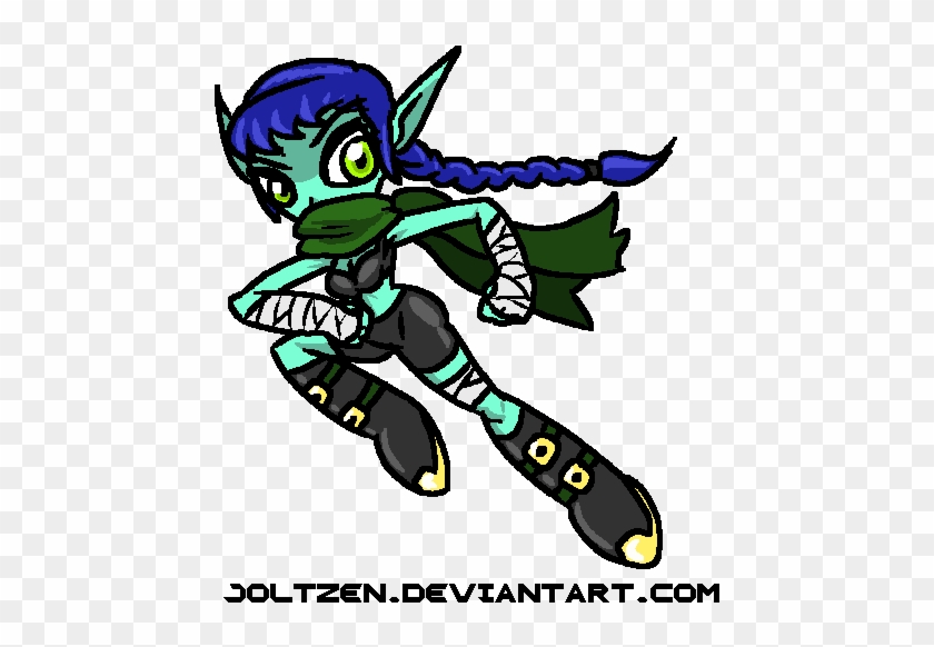 Drawn Ninja Stealth - Drawing Of A Skylander Stelf Elf #618631