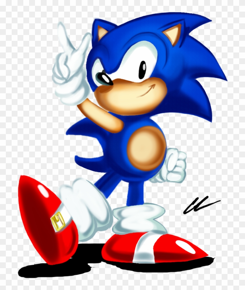 Classic Sonic 90's Style Art Practice By Aero43o9 - Sonic From The 90's #618709