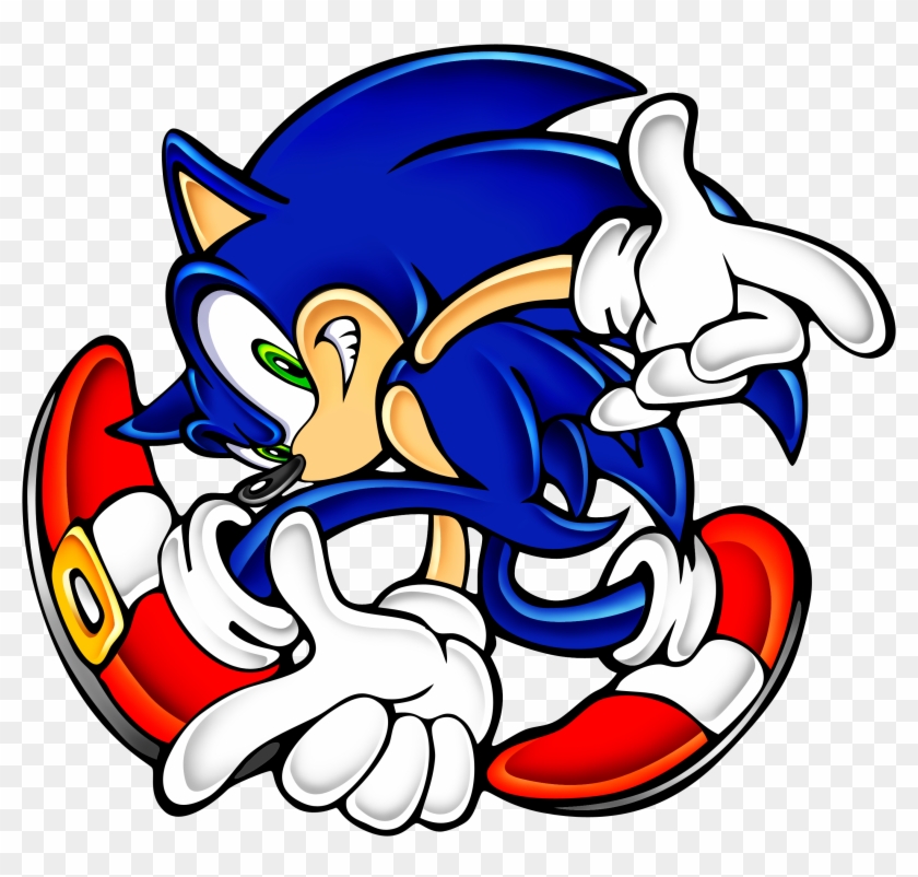 Picture Of Sonic Clip Art Medium Size - Sonic Adventure Sonic Pose #618722