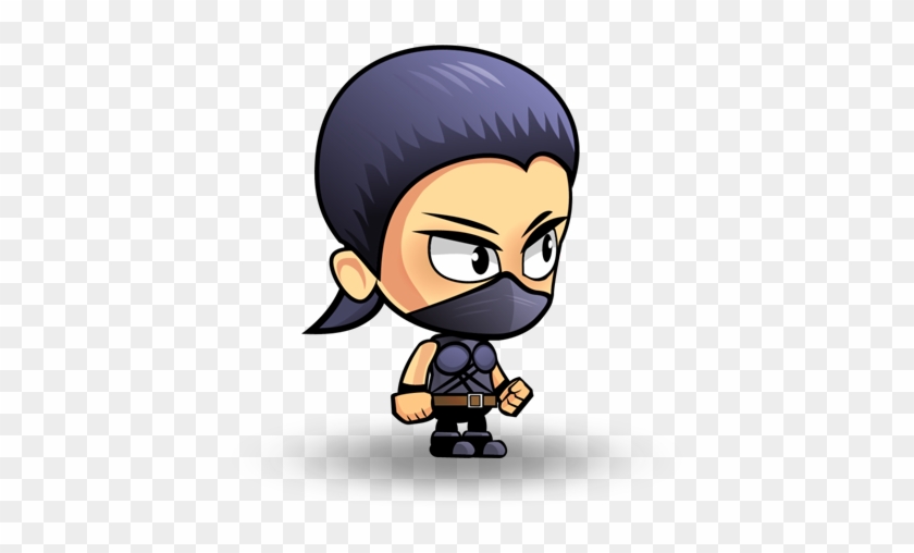 Ninja Chic Royalty Free Game Art Character - Cartoon #618814
