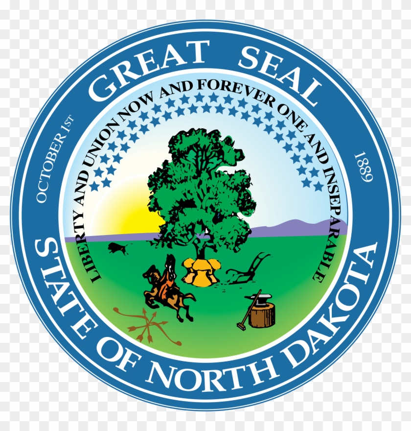 Northdakota-stateseal - Svg - State Seal Seal Of North Dakota #618877