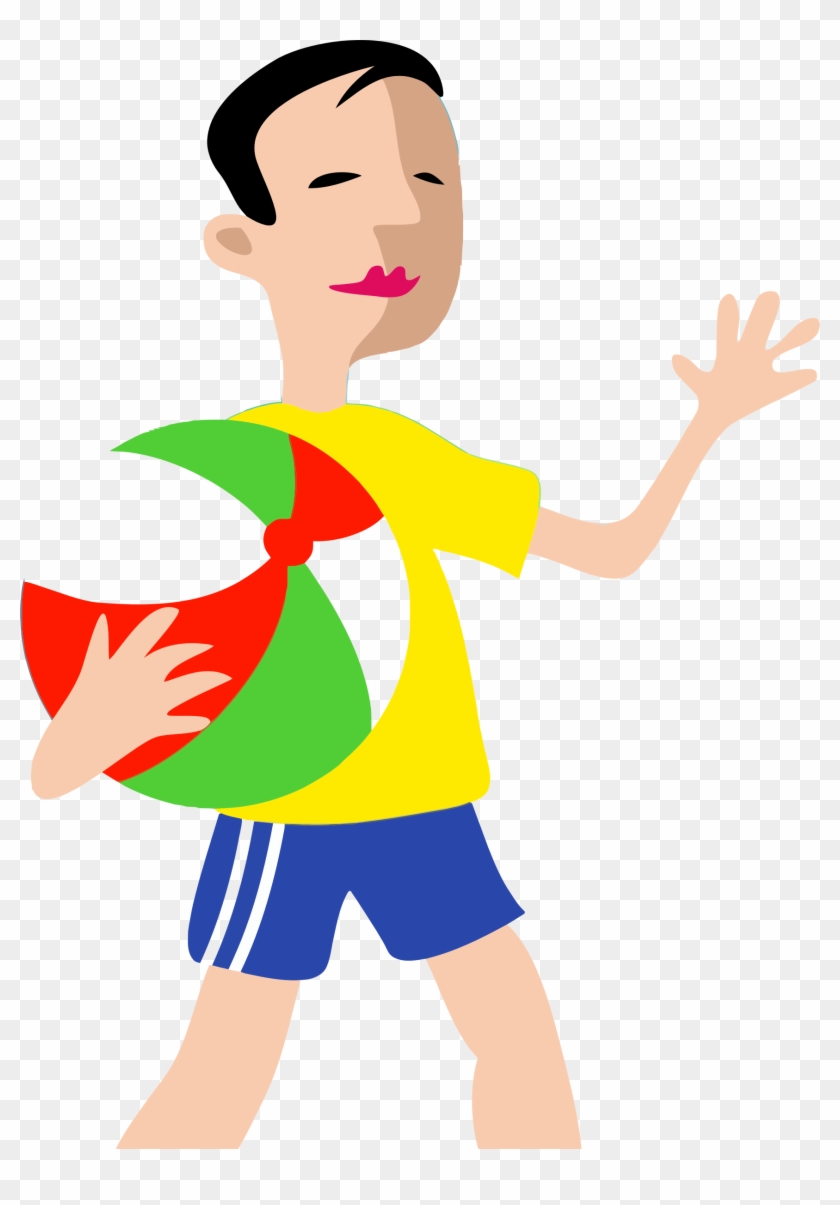 This Free Icons Png Design Of Boy With Ball - Boy & A Ball Clipart #618896