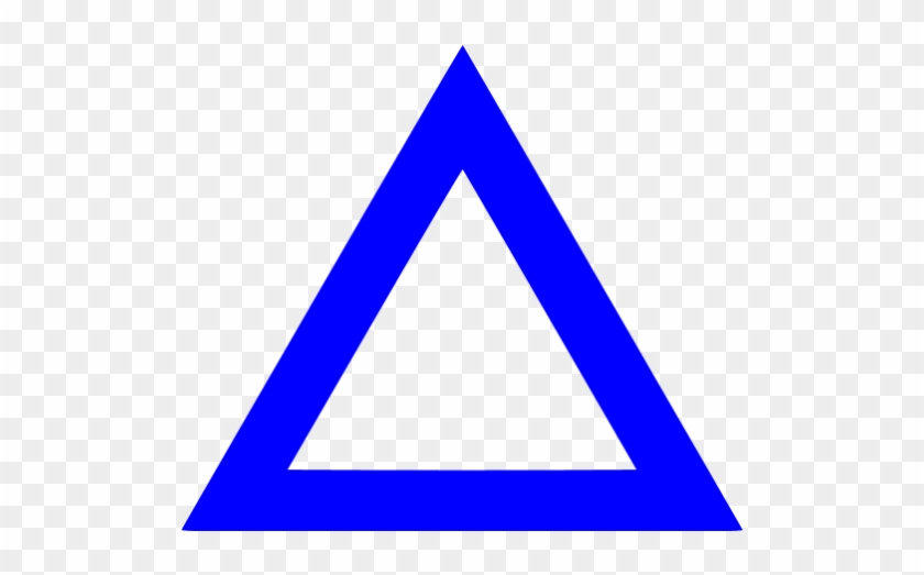 Triangle Clipart Blue - Dark Blue Triangle Shape #618900