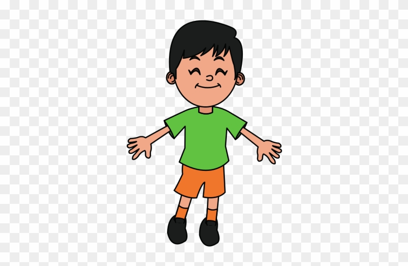 Happy Boy Cartoon Design - Vector Graphics #618917