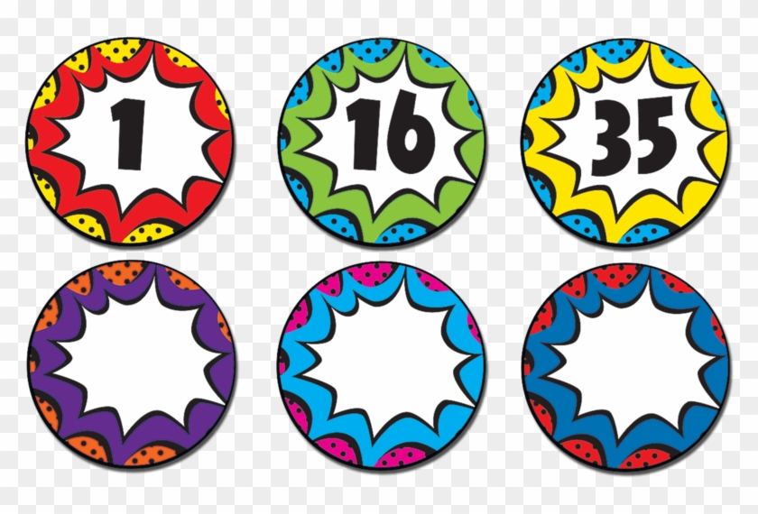 Tcr77271 Superhero Numbers Magnetic Accents Image - Teacher Created Resources Tcr77271 Superhero Numbers #619141