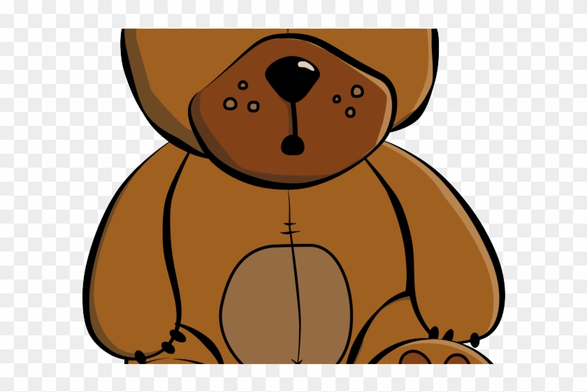 Stuffed Animal Clipart Sad - Brown Teddy Bear Cartoon #619209