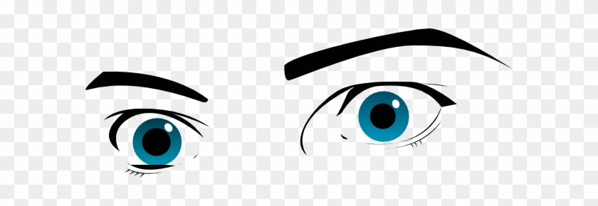 Eyes Gazing Clip Art At Clker - Shocked Eye Clipart #619321