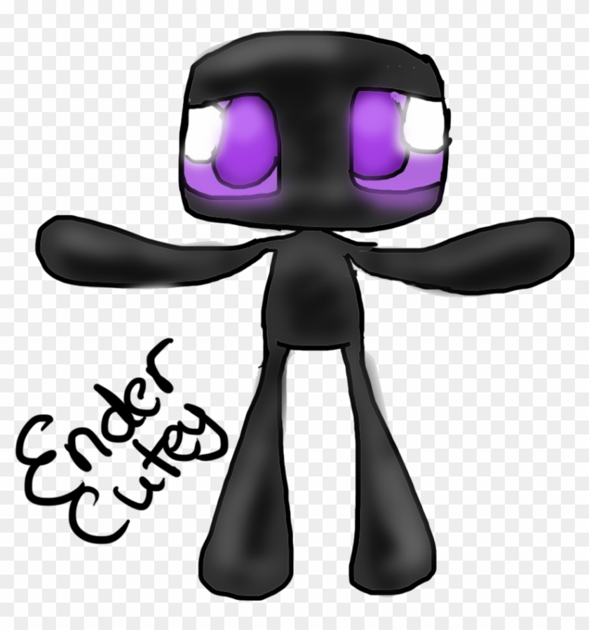 Drawing For Endercutey By Ask-enderman On Deviantart - Cute Enderman Drawing #619795