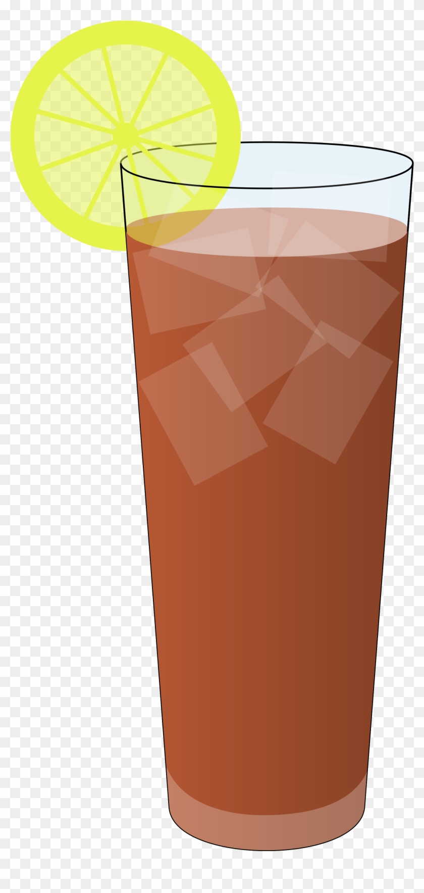 Open - Iced Tea Glass Vector #619809