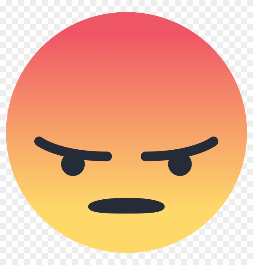 Angry Emoji Like Png - Angry React #619991